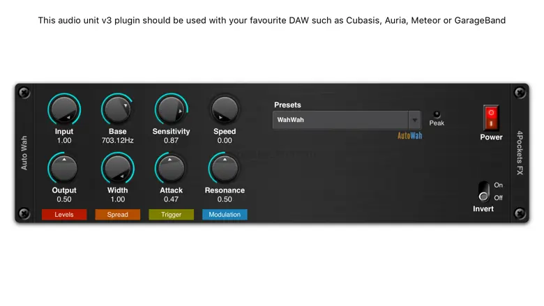 Auto Wah AUv3 Plugin 1.03