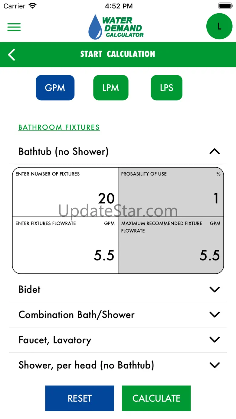 Water Demand Calculator 1.0