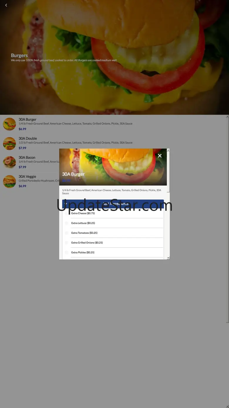30A Burger | Pickup & Delivery 1.0.9