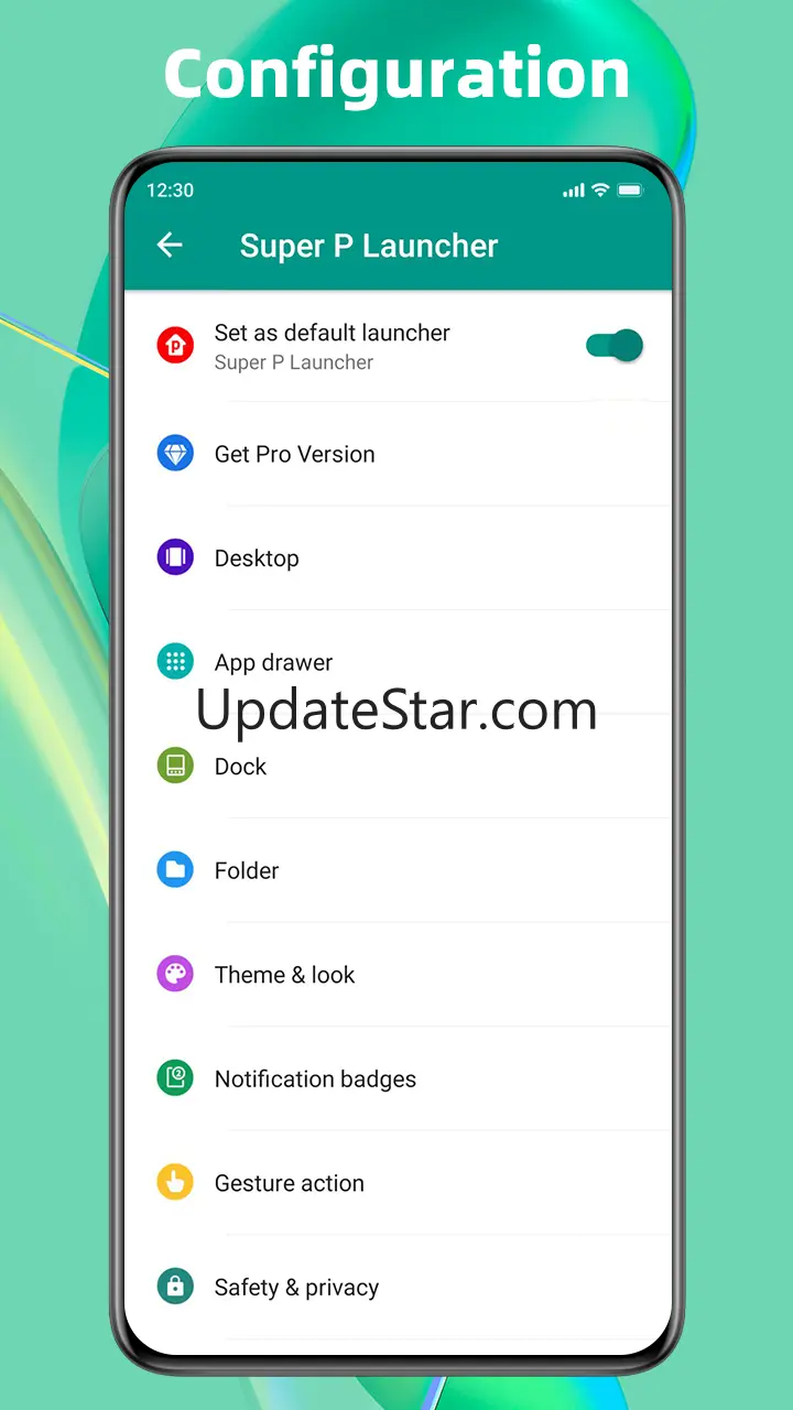 Super P Launcher, theme 9.5.5