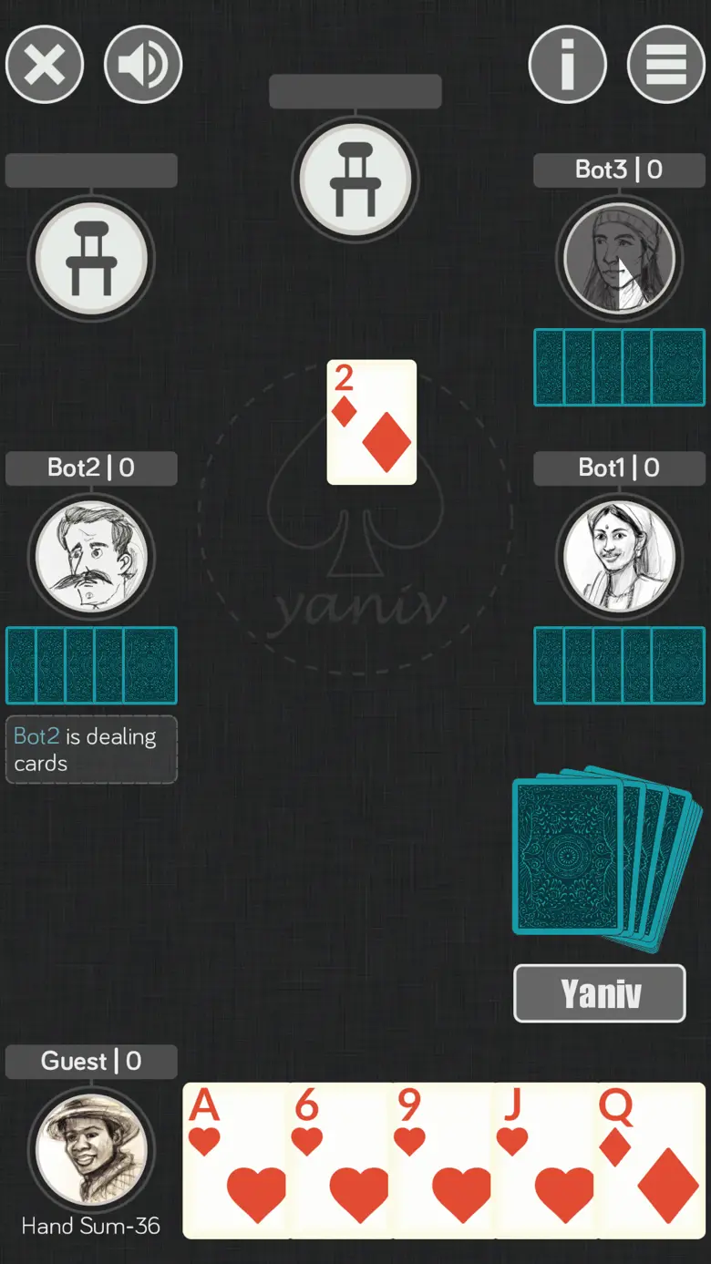 Yaniv Card Game