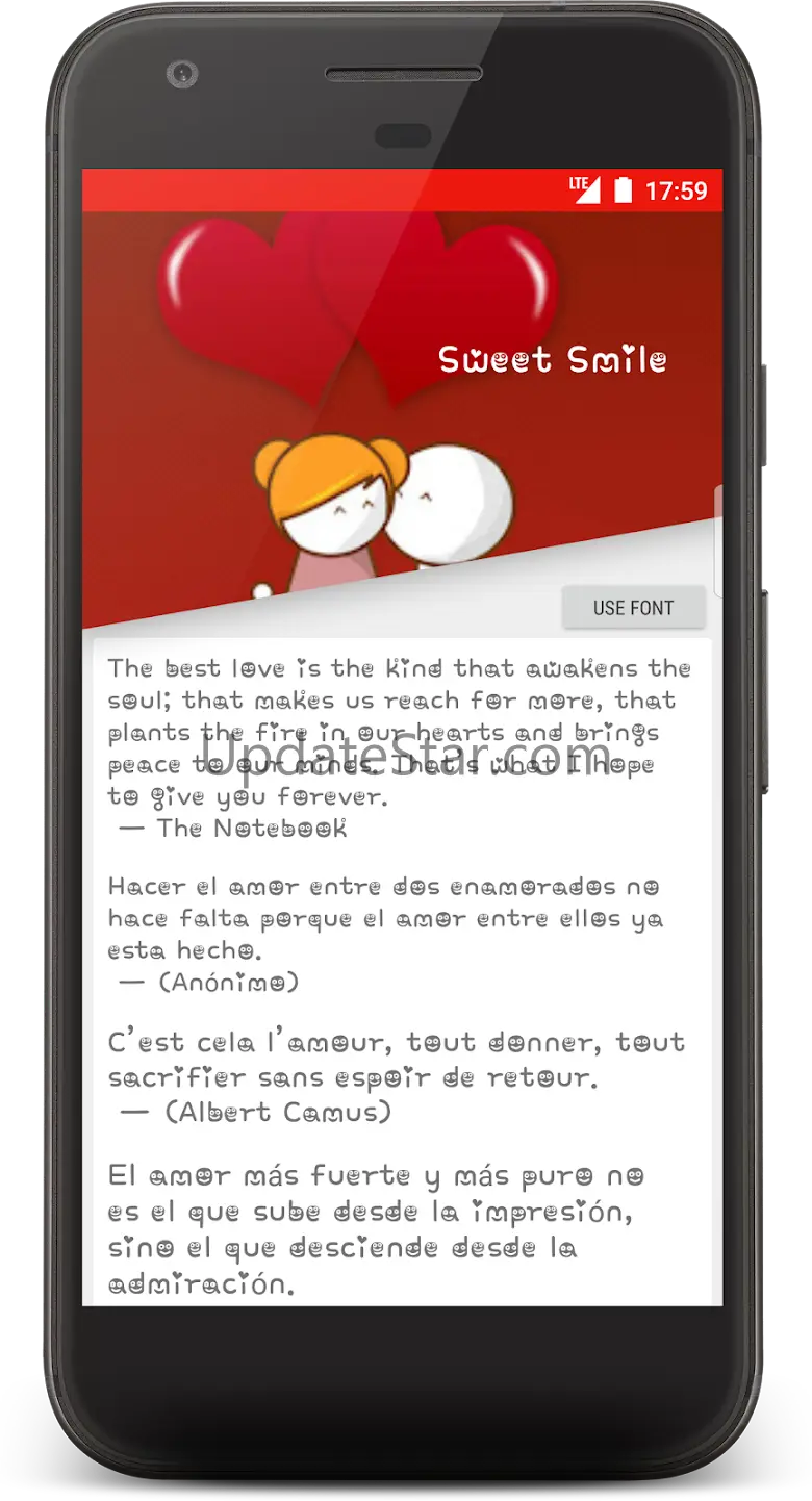 Love Fonts for FlipFont 2.0.1
