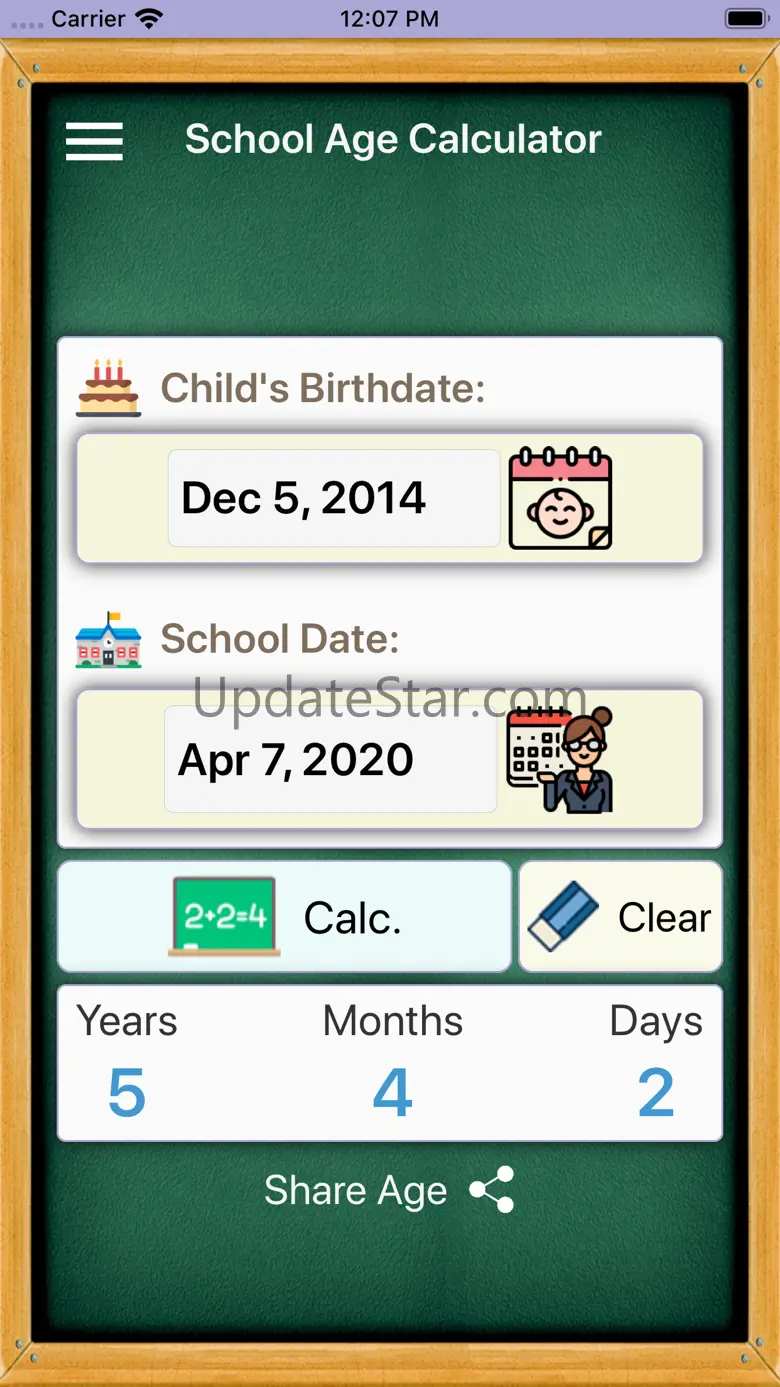 School Age Calculator App 2020 1.0.1