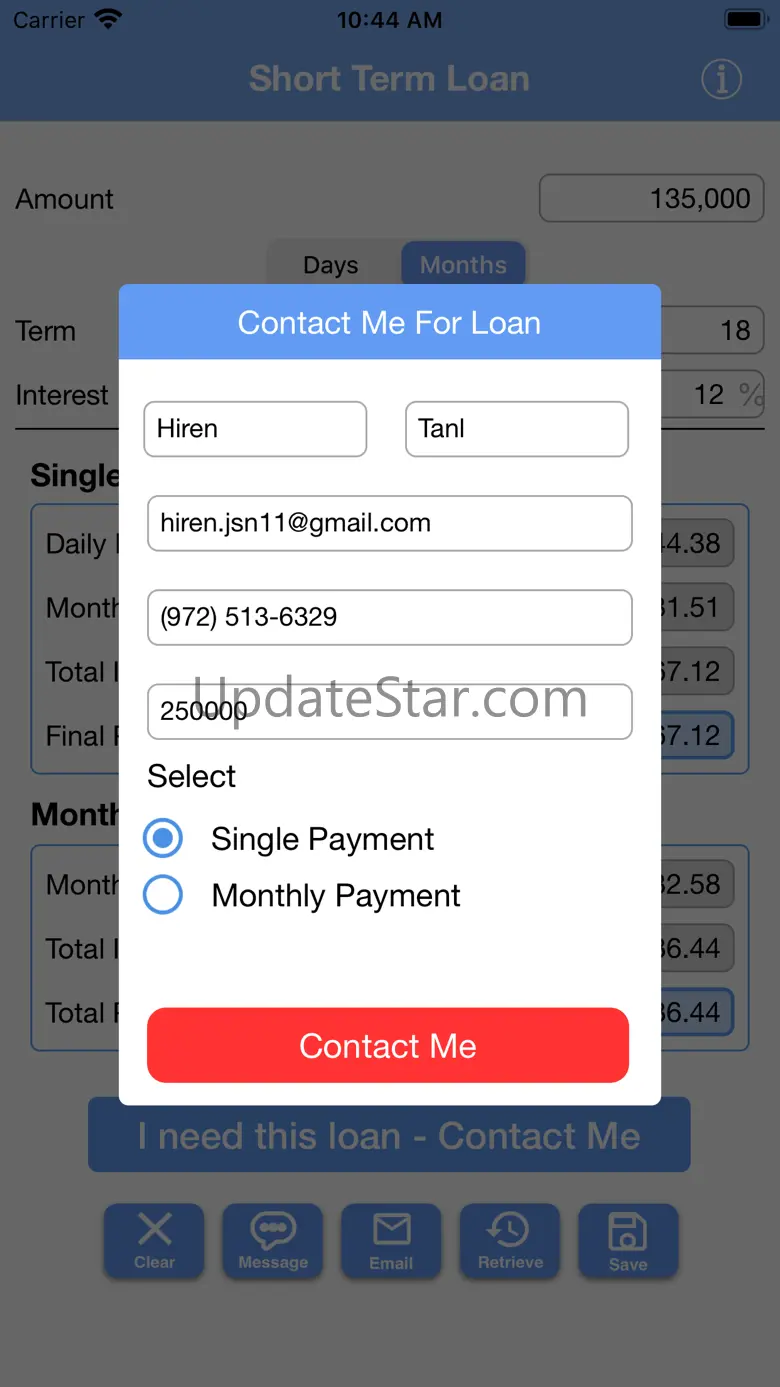 Short Term Loan Calc 1.0.1