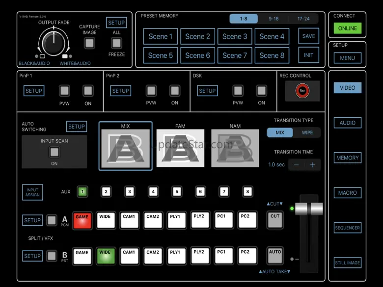 V-8HD Remote 3.0.0