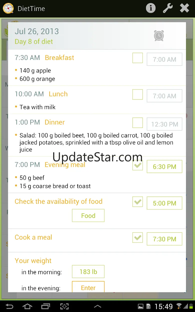 DietTime - weight loss app 1.0