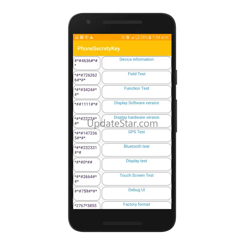 Phone secret code 4.0