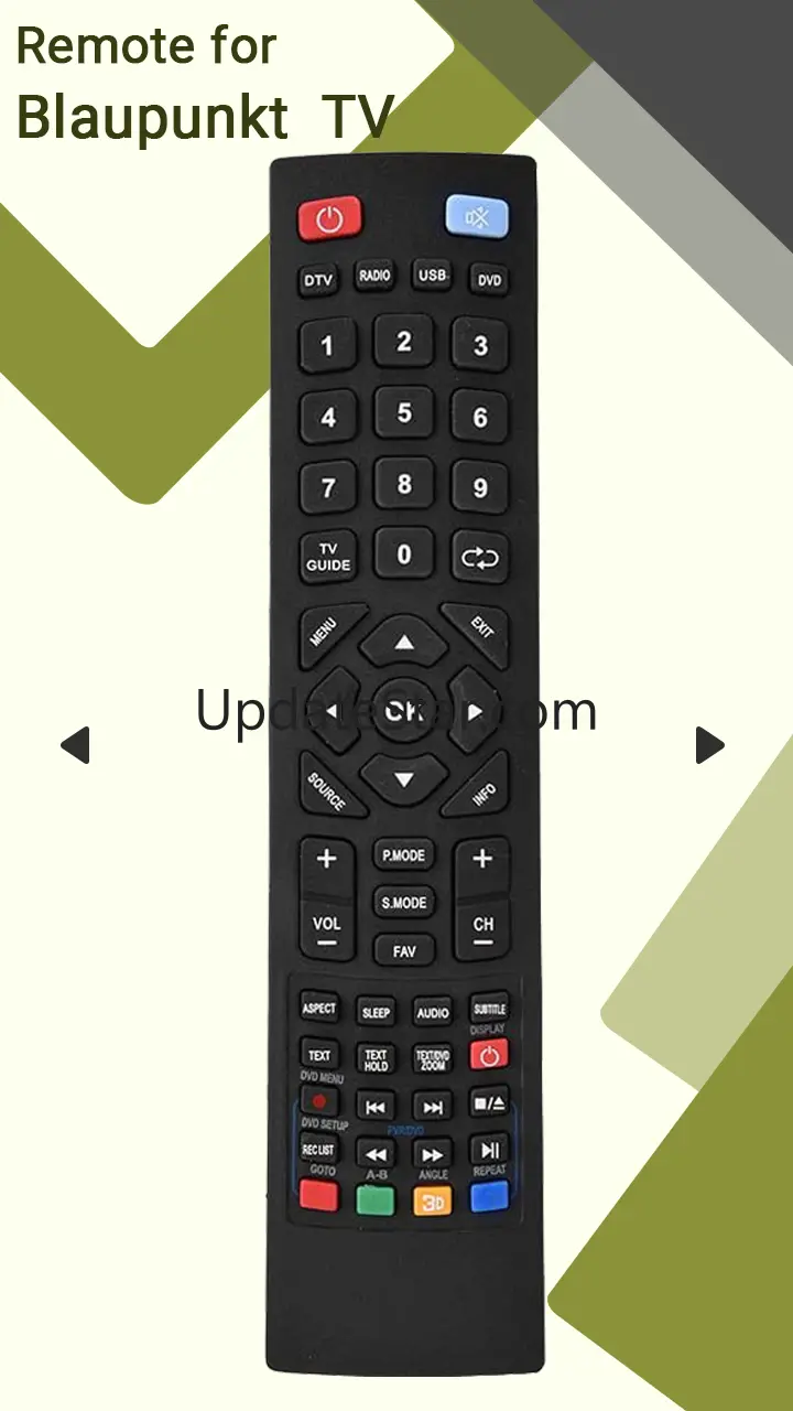 Remote for Blaupunkt TV 2.9