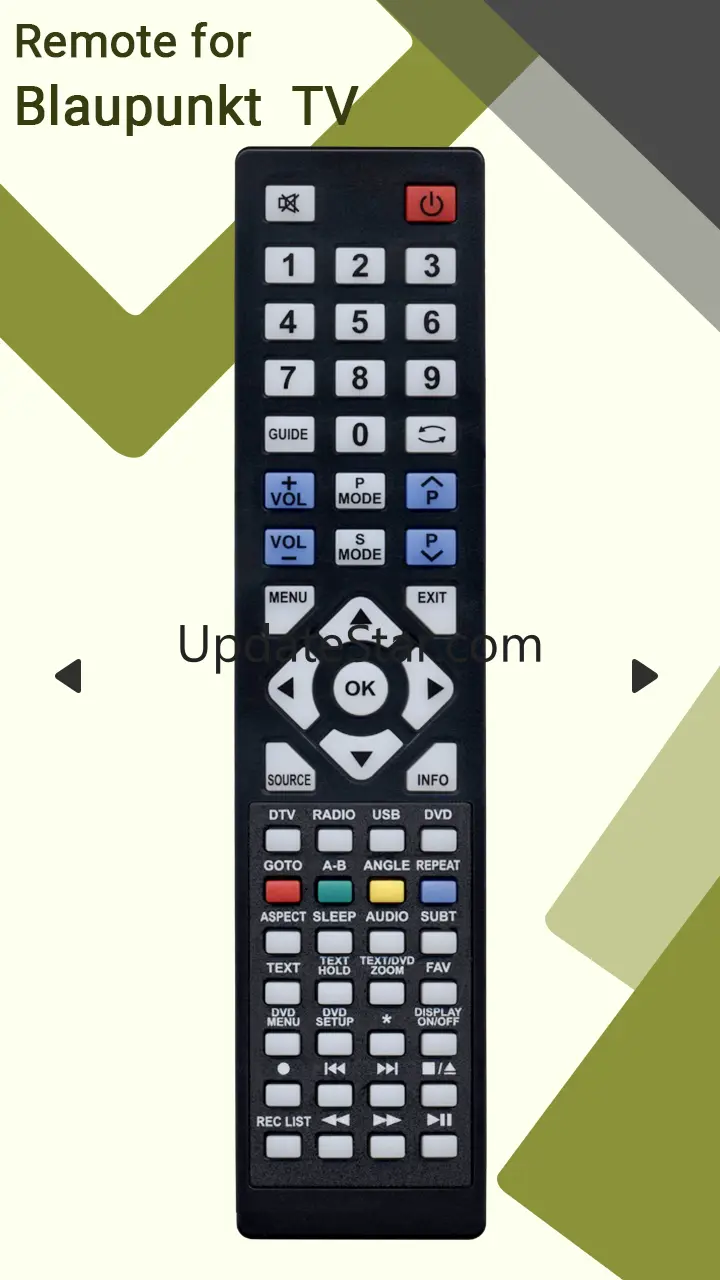 Remote for Blaupunkt TV 2.9