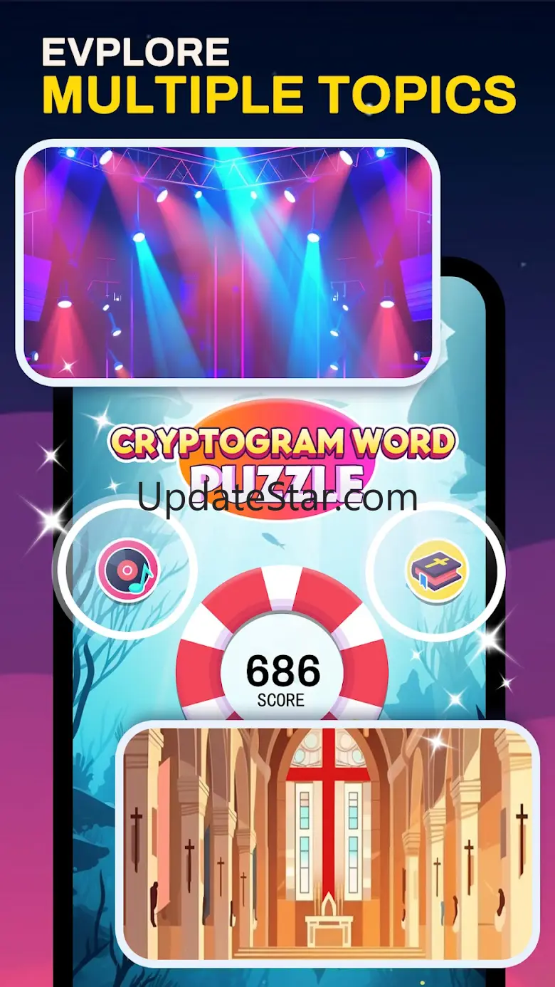 Cryptogram Word Puzzle Game
