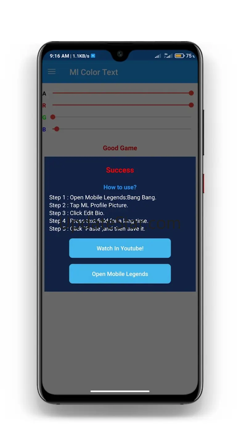 ML Color Text Generator 4.1.0