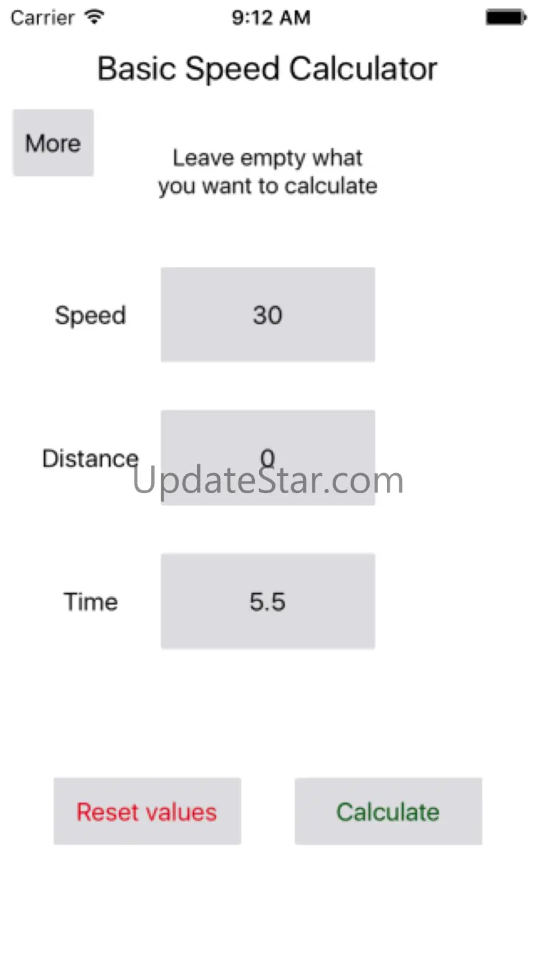 Basic Speed Calculator 1.0