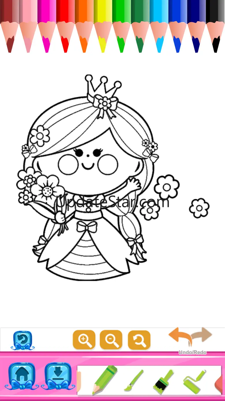Princess Coloring Book Draw Paint for Kids & Adult 1.1