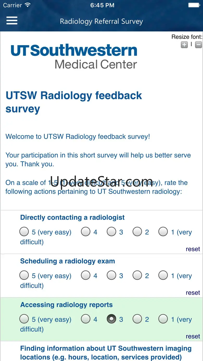 UTSW Radiology App 2.2