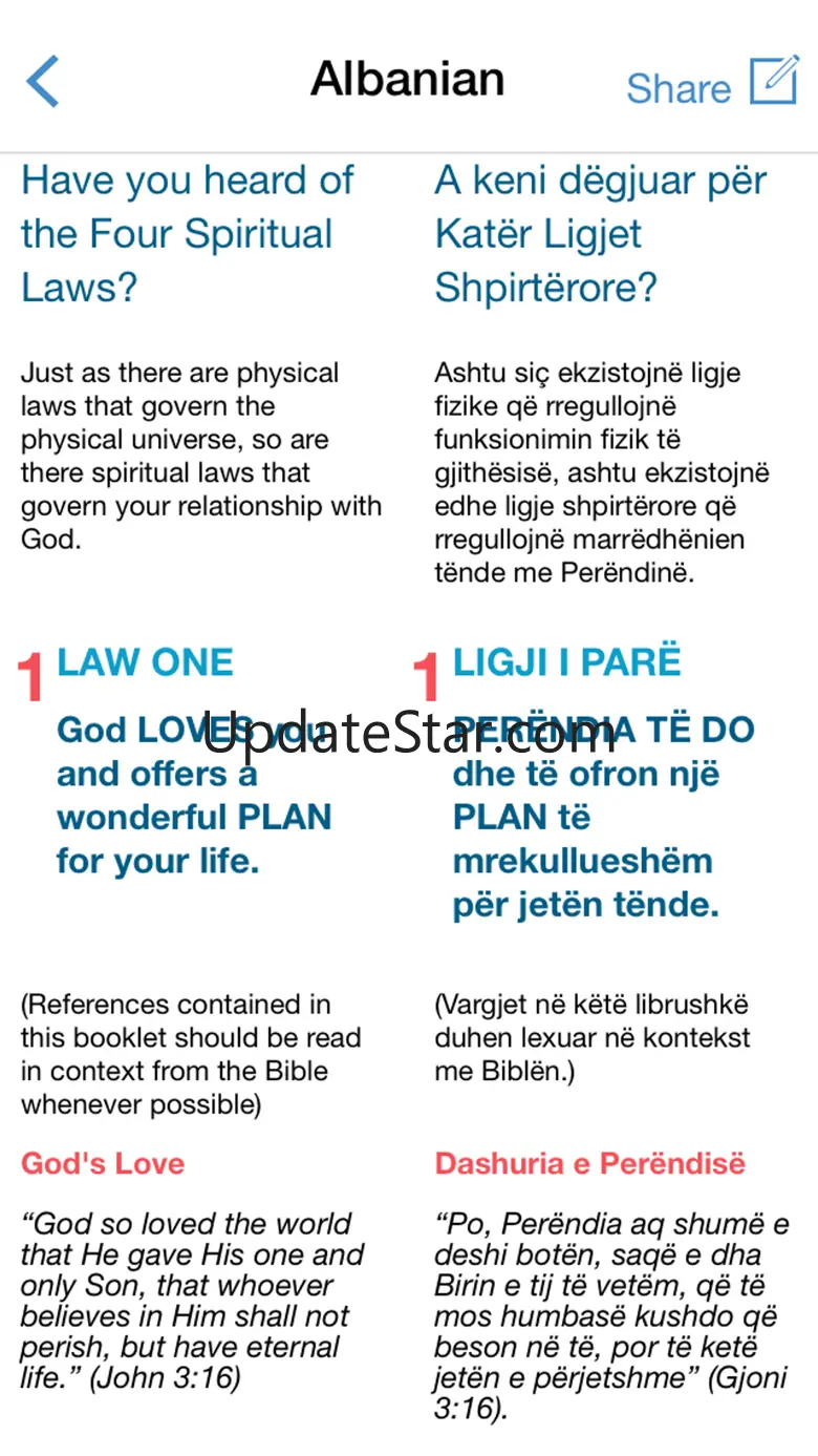 Bi-lingual Four Spiritual Laws 2.0.0