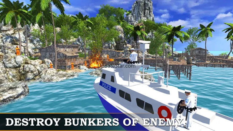 Navy Police Motor Boat Attack – Naval War game 1.0