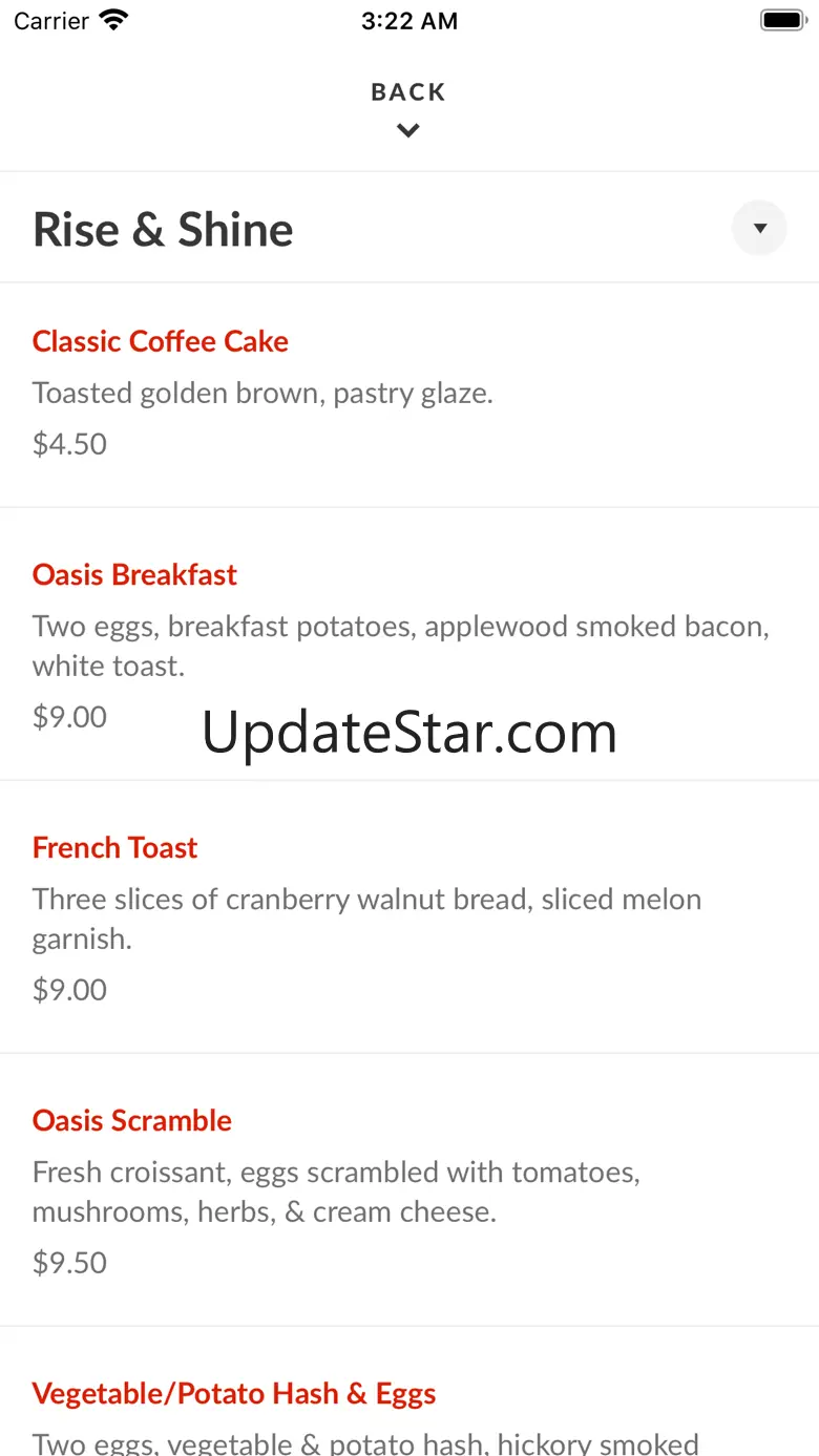 Oasis Cafe To Go 3.9.2