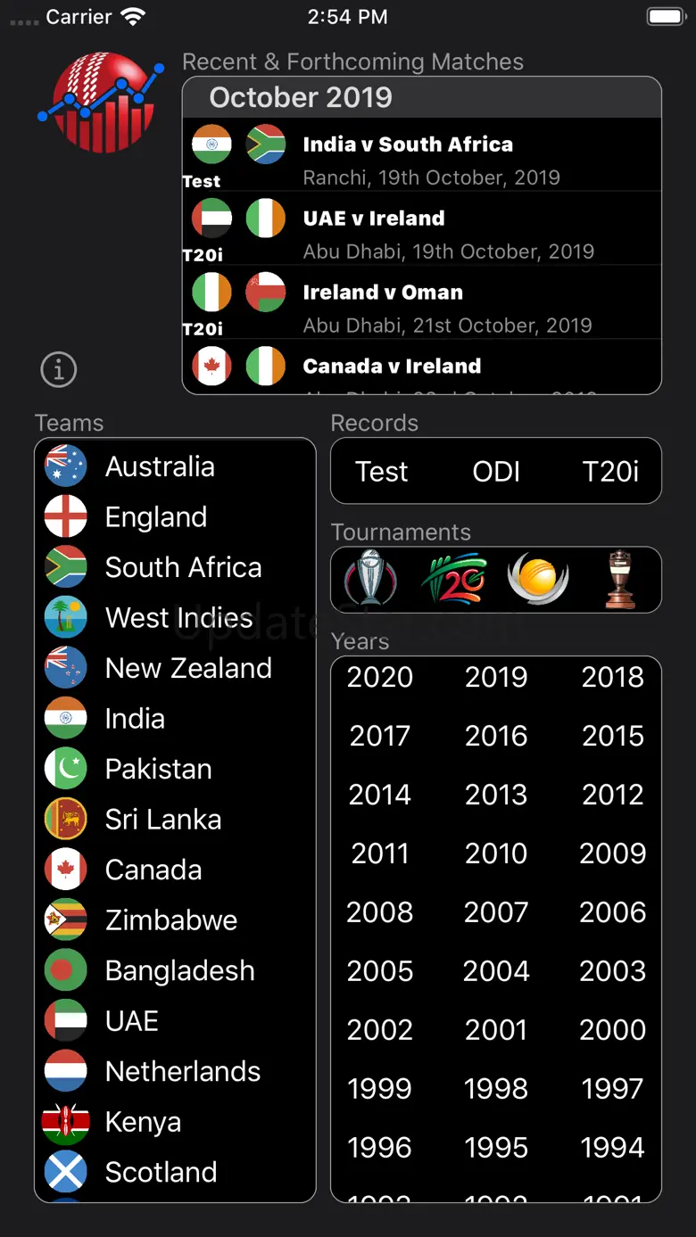 CricketStatsNow 2.1