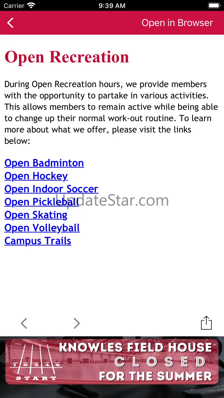 UW-River Falls Campus Rec 7.2.0