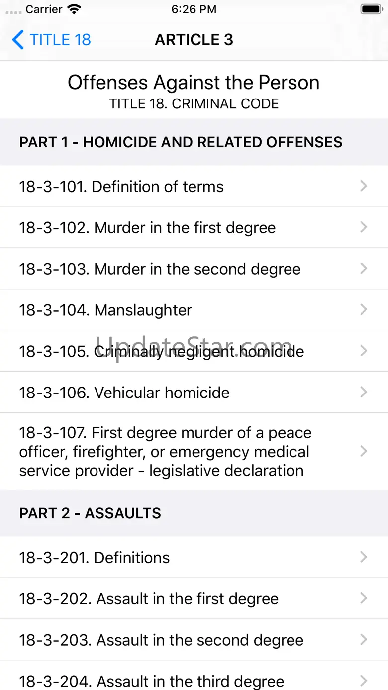 Colorado Revised Statutes 2019 3.2.1
