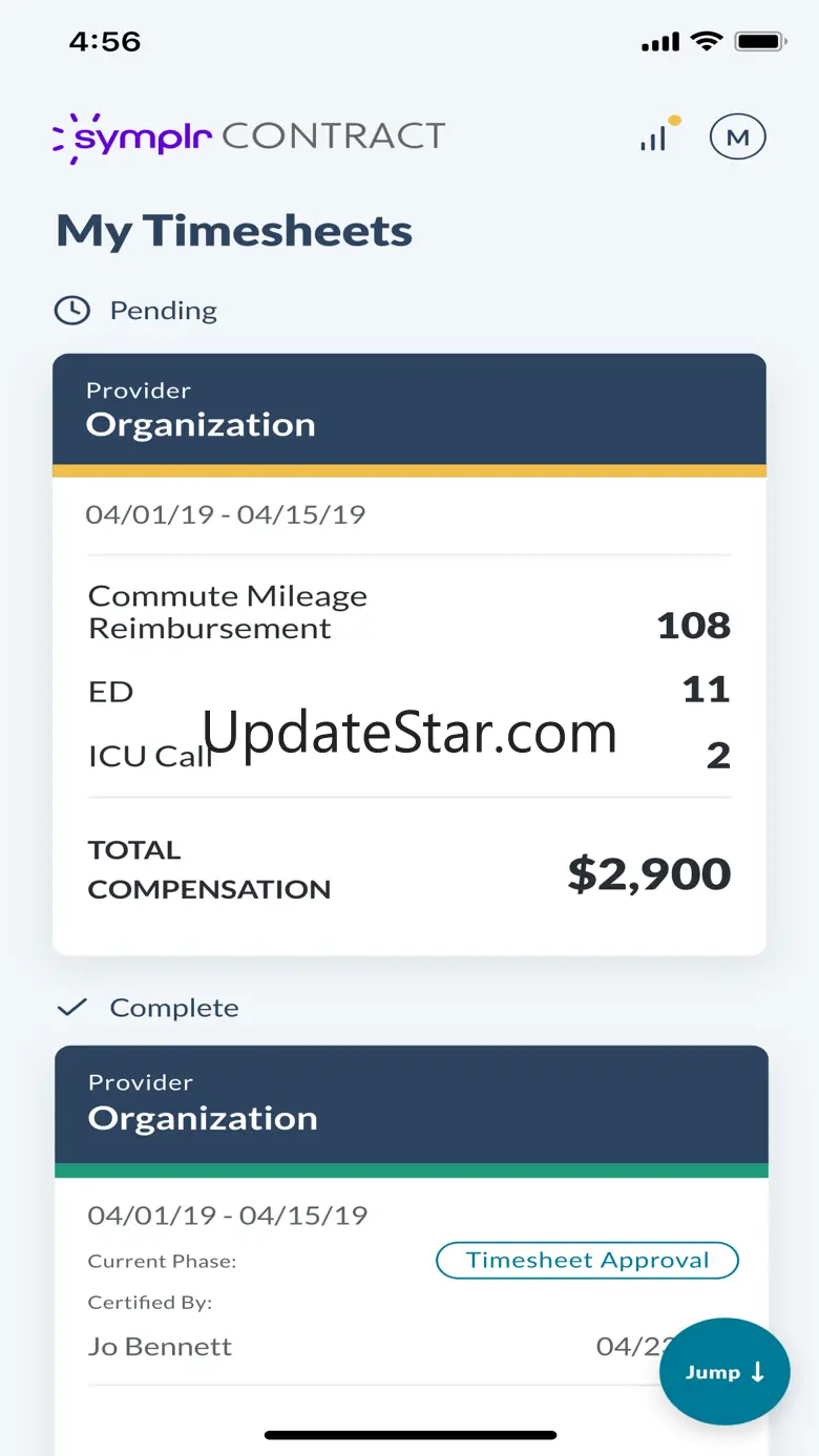 symplr Contract Time Tracking 15.0.2