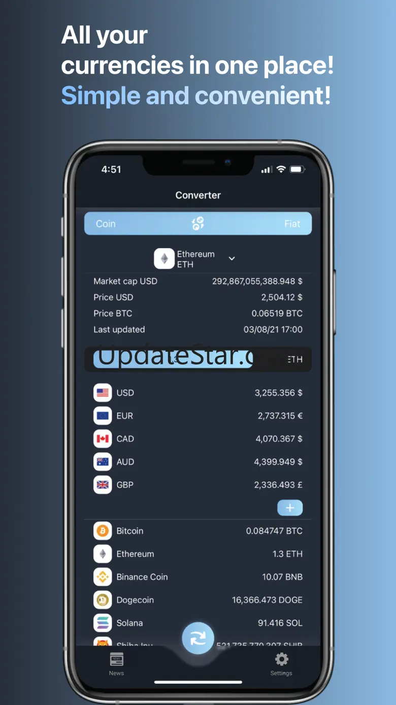 Coin Converter: Crypto XE calc 1.0.6