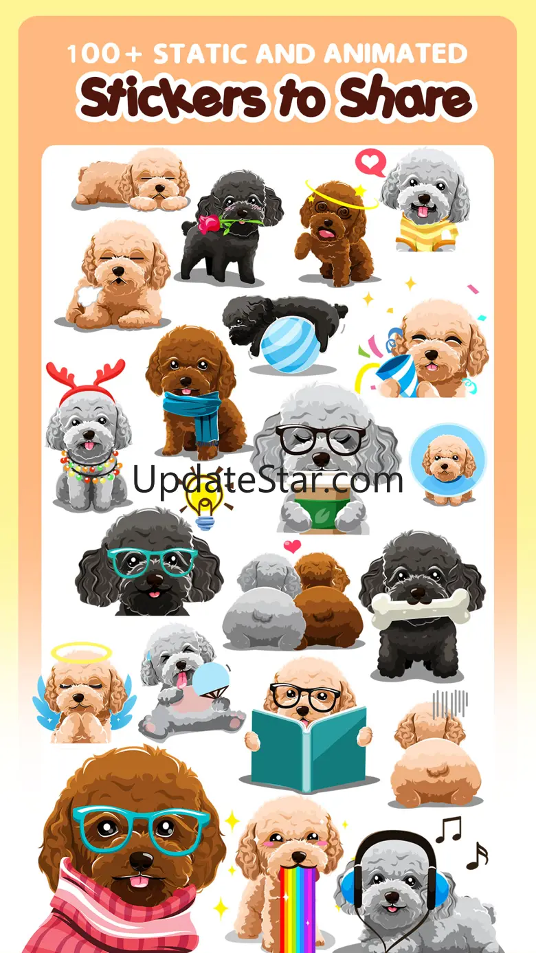 Toy Poodle Dog Emojis Stickers 1.0