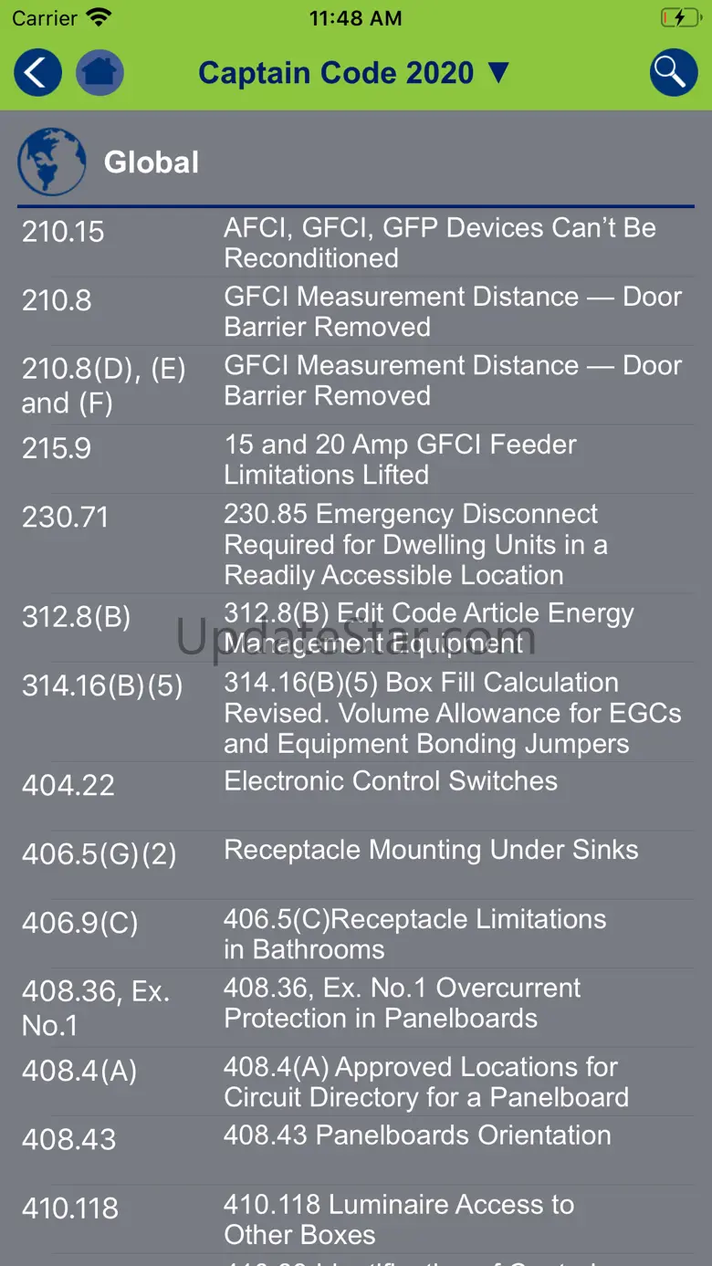 Captain Code NEC Code Changes 1.2.2