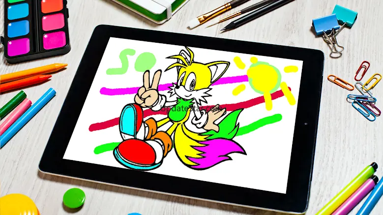 Soni Coloring Blue Hedgehogs. 3.4.2
