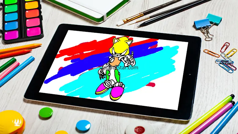 Soni Coloring Blue Hedgehogs. 3.4.2