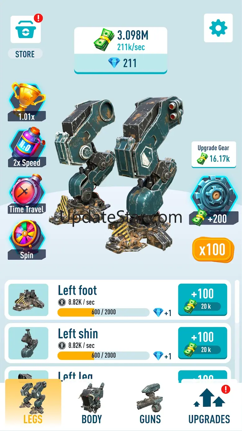 Idle Armored robots — war game 1.6.1