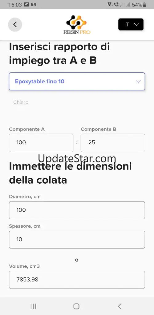 Resin Calculator 1.5.4