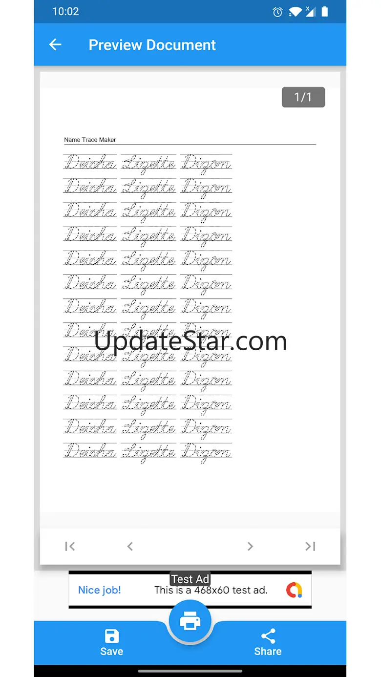 Name Trace Generator 1.0.0