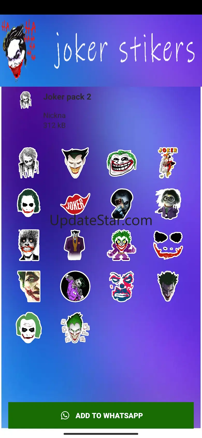 Joker Stickers -WAStickersApp 1.0.5