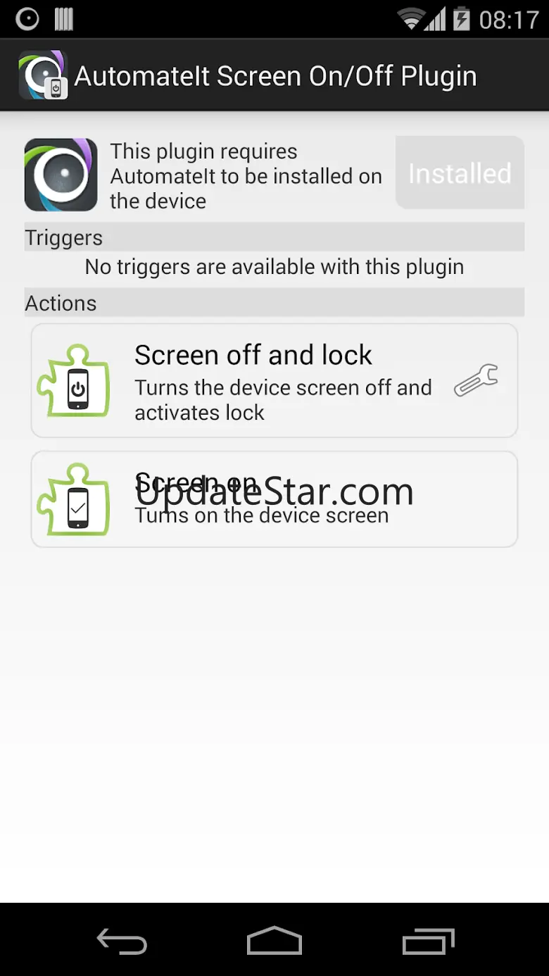AutomateIt Screen On-Off&Lock 1.0.1