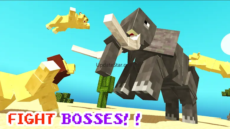 Blocky Wild Park: Lions Raid 0.3