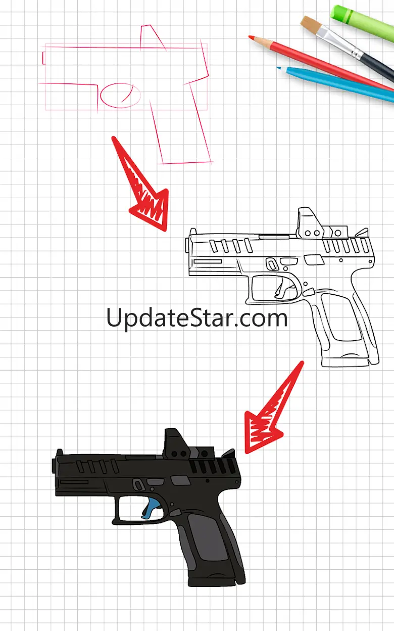 How to Draw Weapons Step by St 6.0