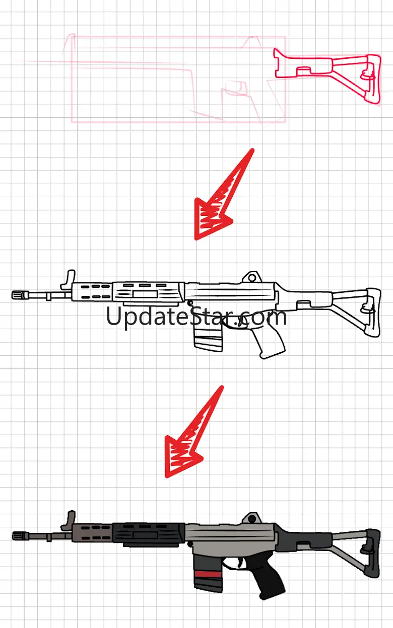 How to Draw Weapons Step by St 6.0