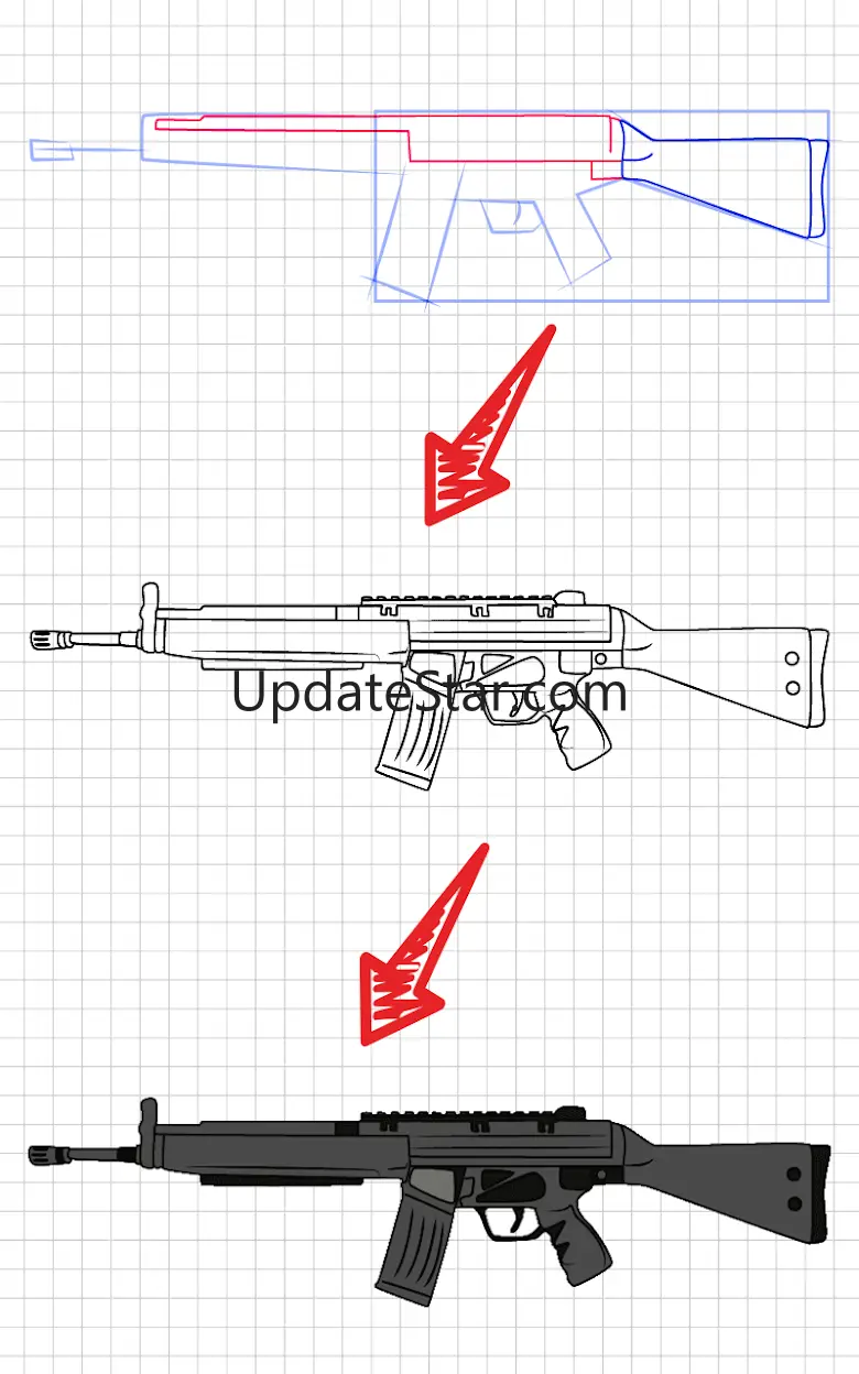 How to Draw Weapons Step by St 6.0