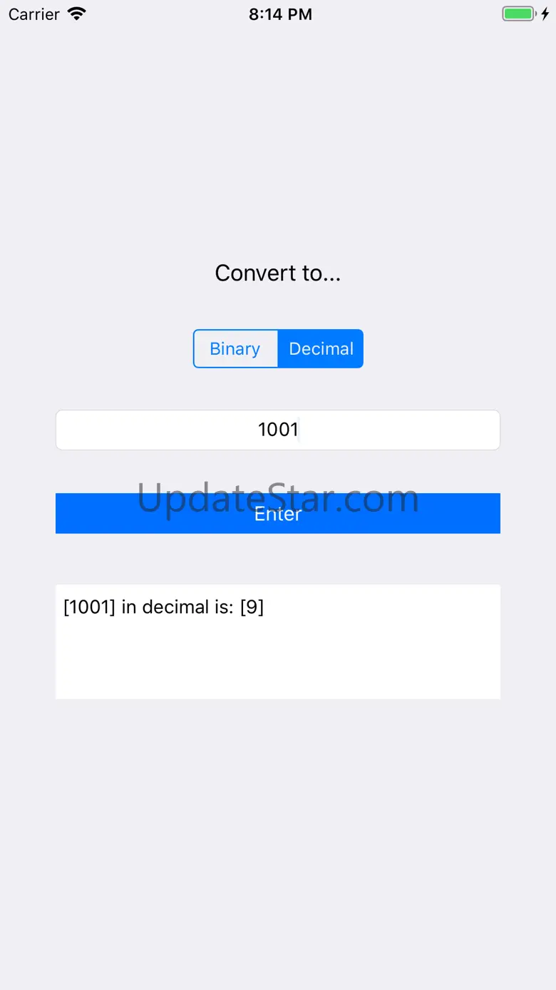 Converter - Binary and Decimal 1.0