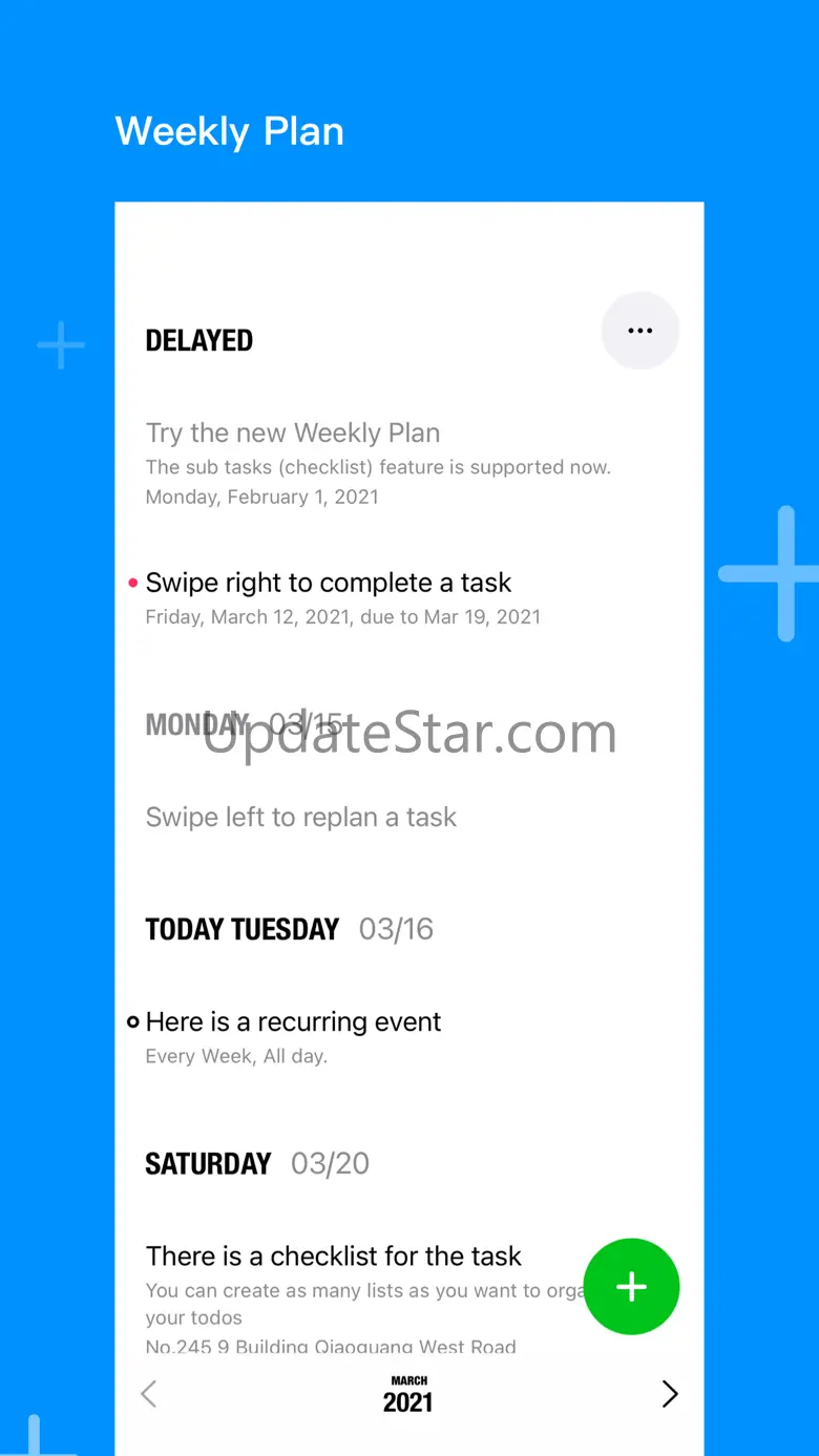 Weekly Plan 2.5.5