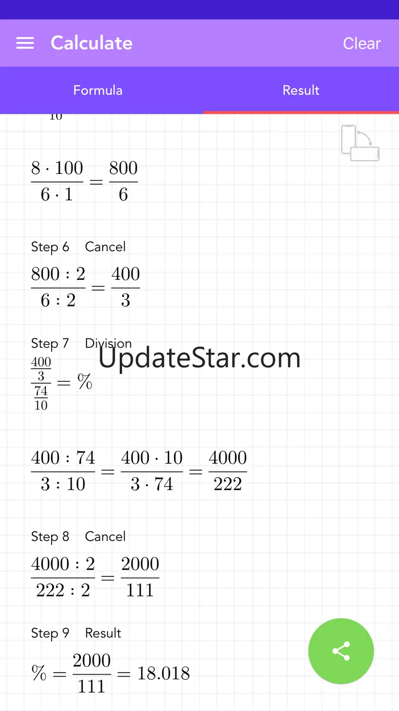 Calculate Percentage 2.02
