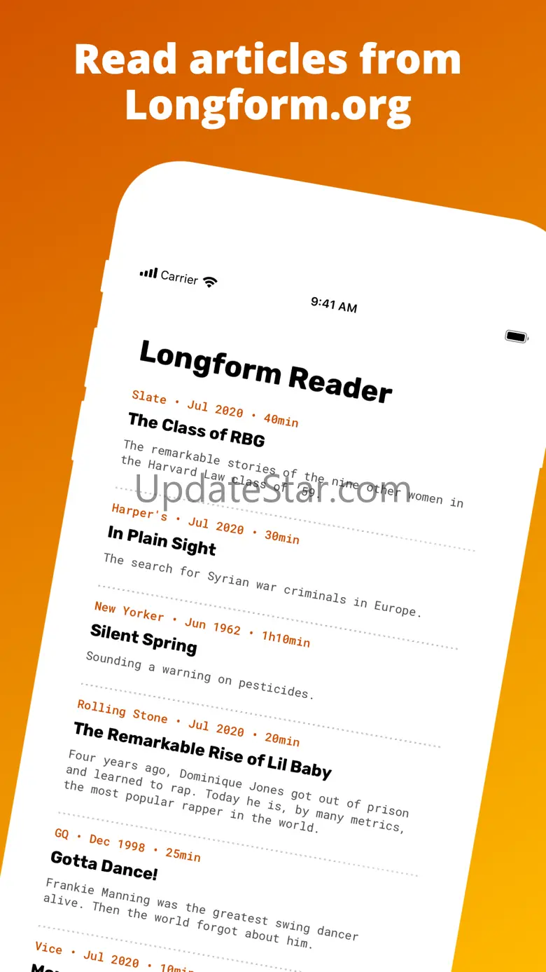 Longform Reader 1.0