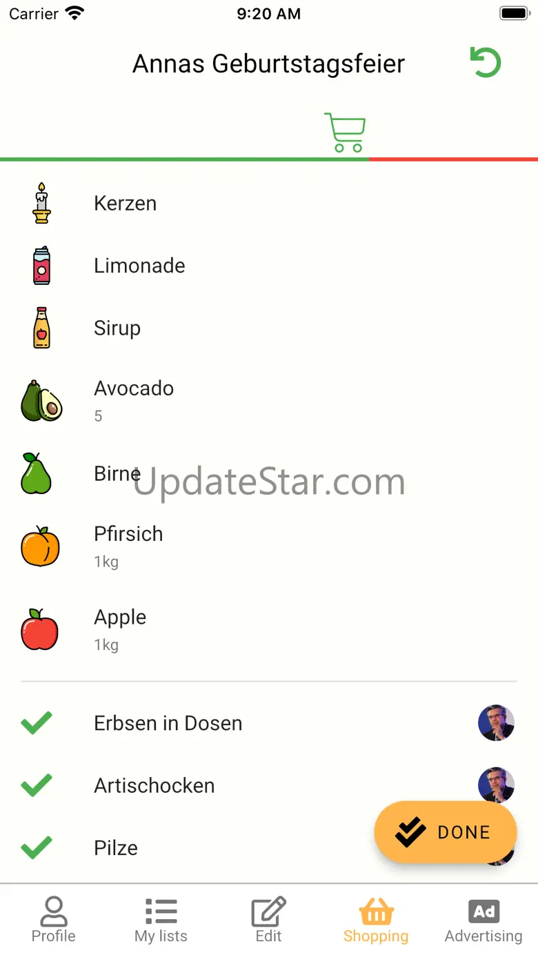 Bread & Milk: Shopping List 2.9.6