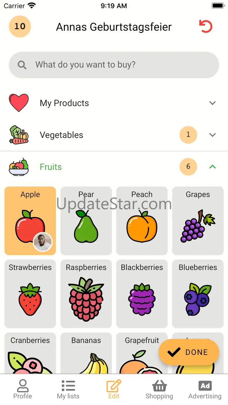 Bread & Milk: Shopping List 2.9.6