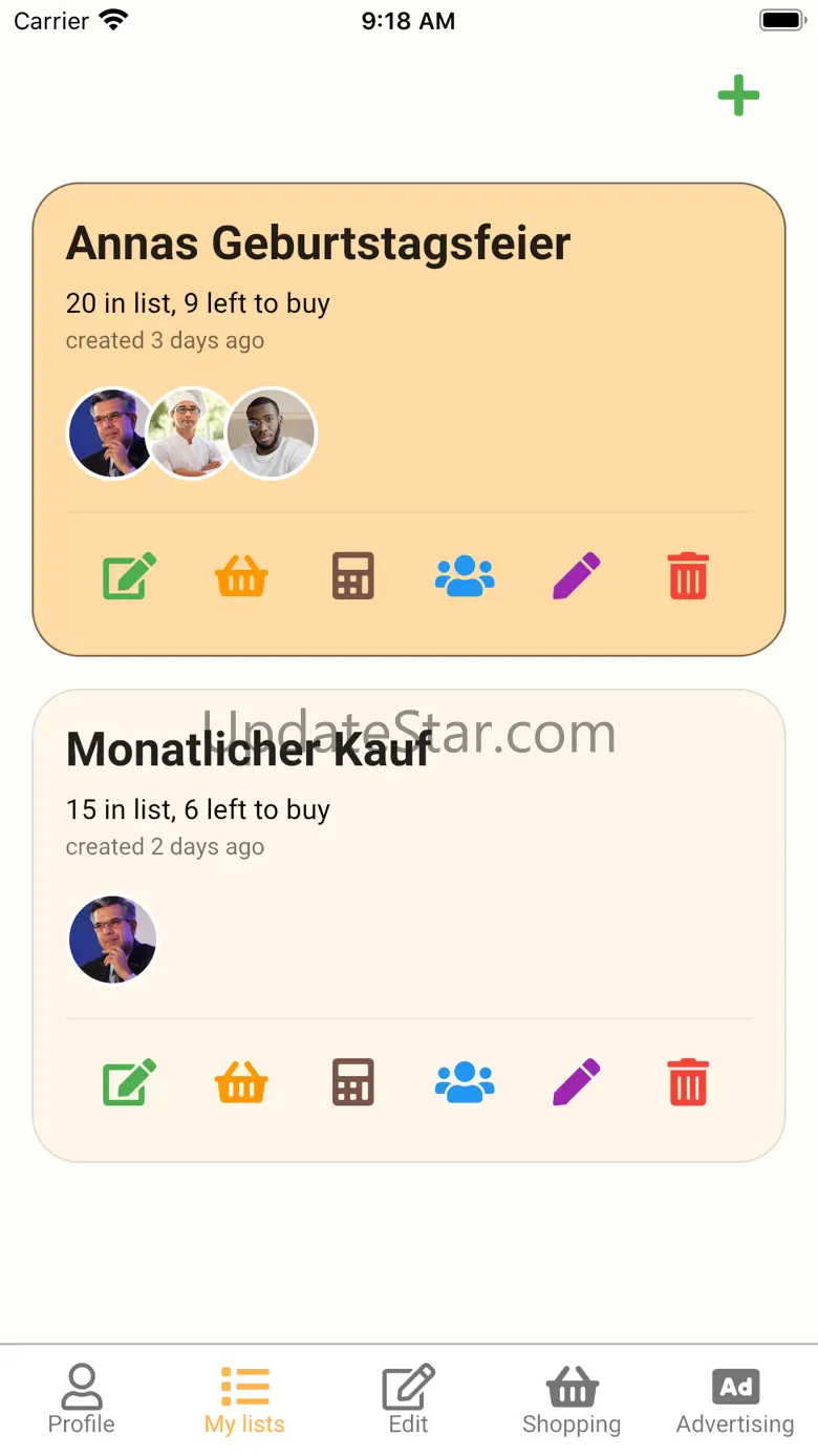 Bread & Milk: Shopping List 2.9.6