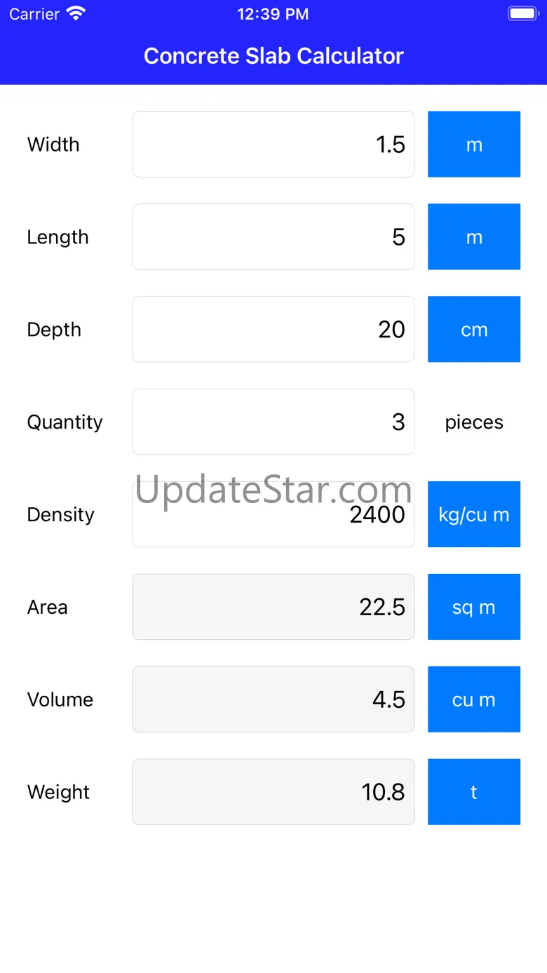 Concrete Slab Calculator 1.1