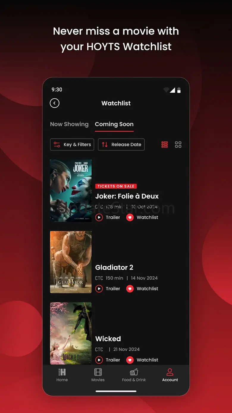 HOYTS Cinemas Australia 6.0.5