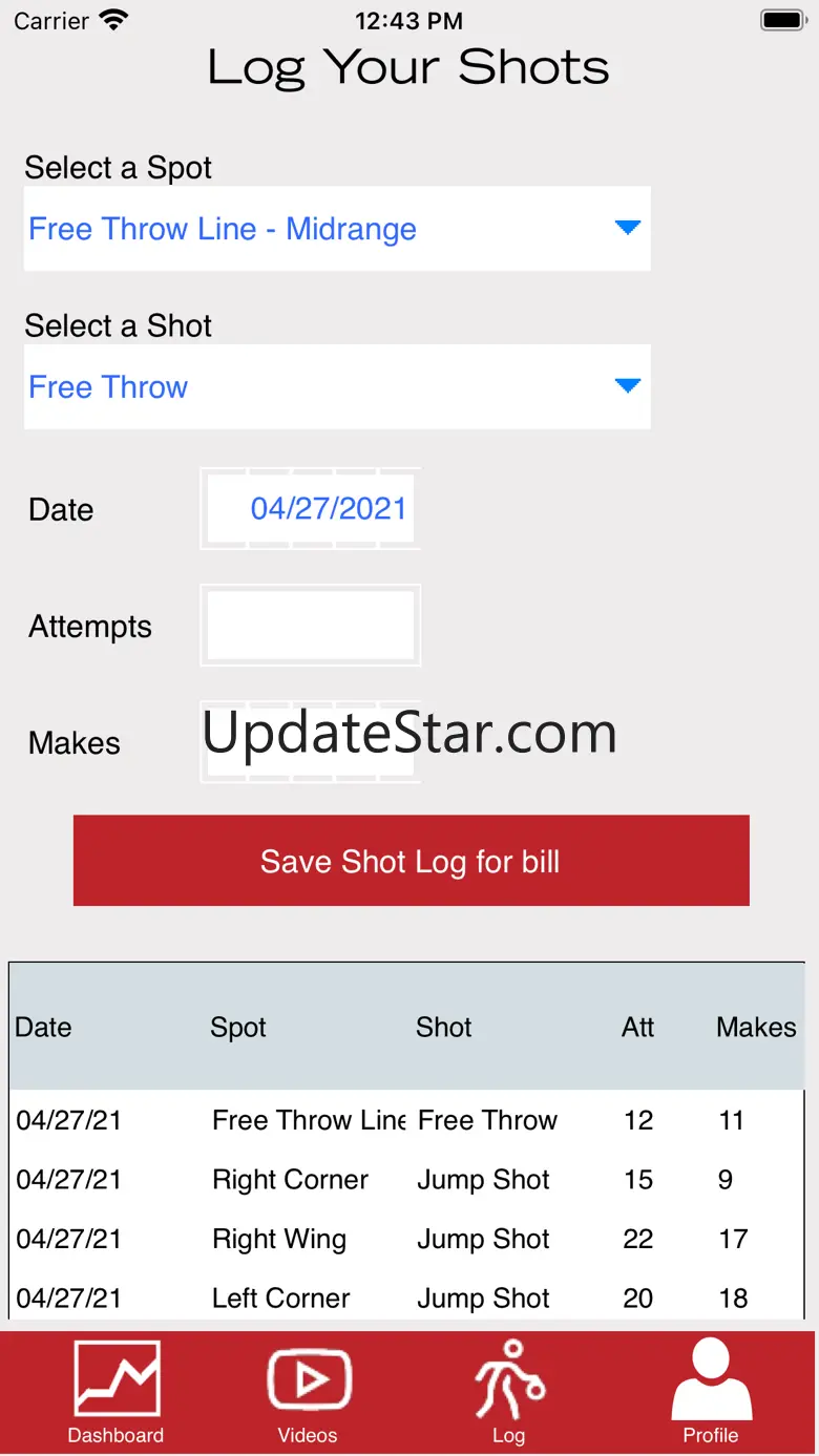 Spartan Shot Log 1.0.11