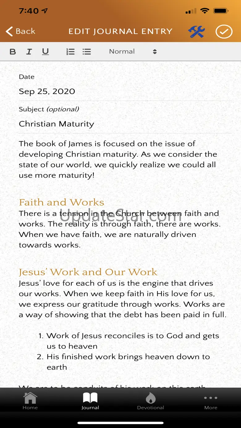 OnlinePrayerJournal 1.1.0